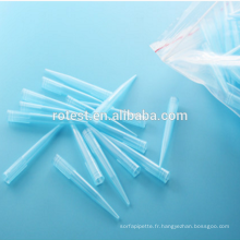 Pointes de pipette PP bleues pour différents types de pipettes 1ml 1000ul